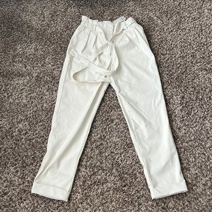 Faux Leather Paper Bag Pants
